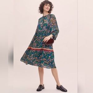 Anthropologie Bl^nk London Coterie Embroidered Tunic Dress